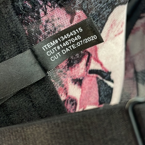 Torrid 1 BLACK PINK ROSE POWER MESH STRAPPY UNLINED UNDERWIRE LONGLINE BRALETTE - Picture 12 of 12